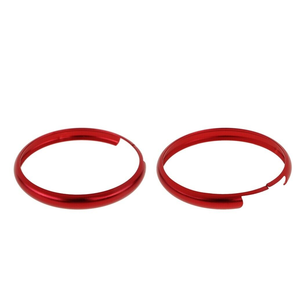 2pcs Aluminum Car Key Ring Trim Chain For BMW Mini Cooper Key Ring Trims