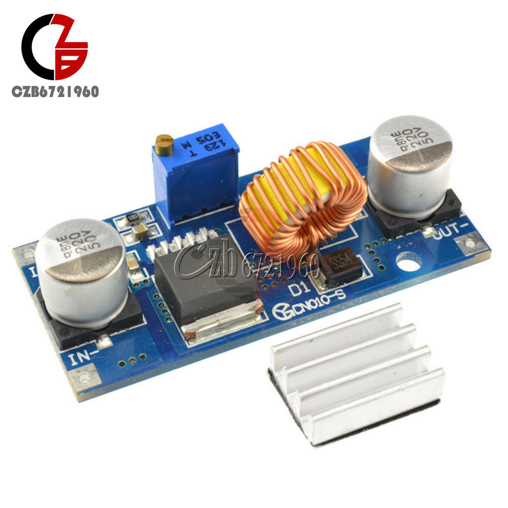 2PCS 5A XL4015 DC-DC Step Down Adjustable Power Supply Module Lithium Charger