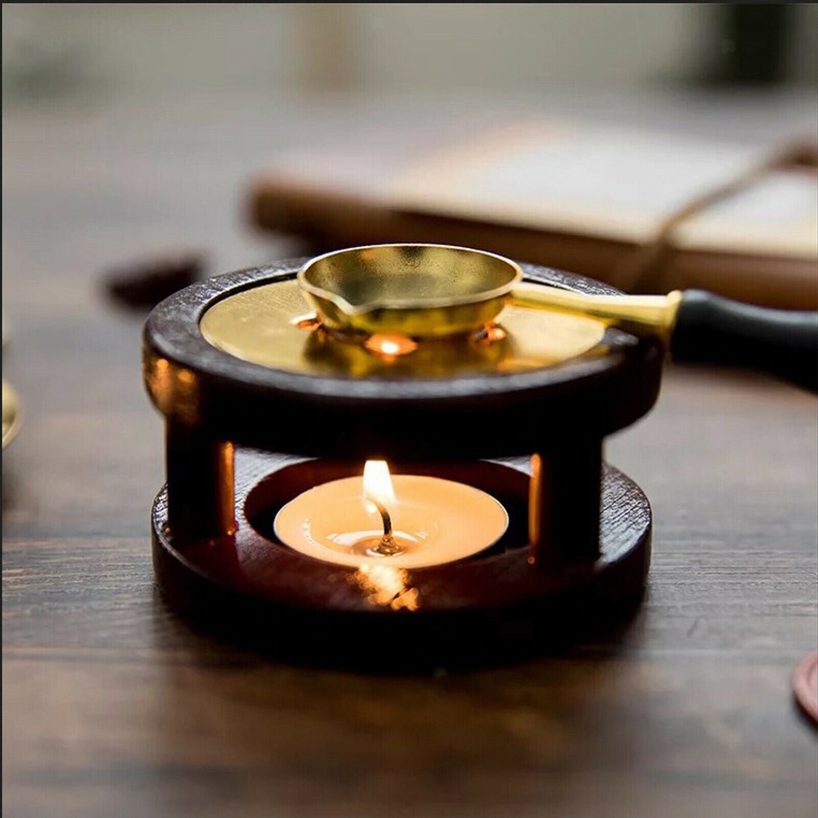 Wax Seal Stamp Warmer Furnace Stove Pot Melting Warmer Stamp Tool Style 3