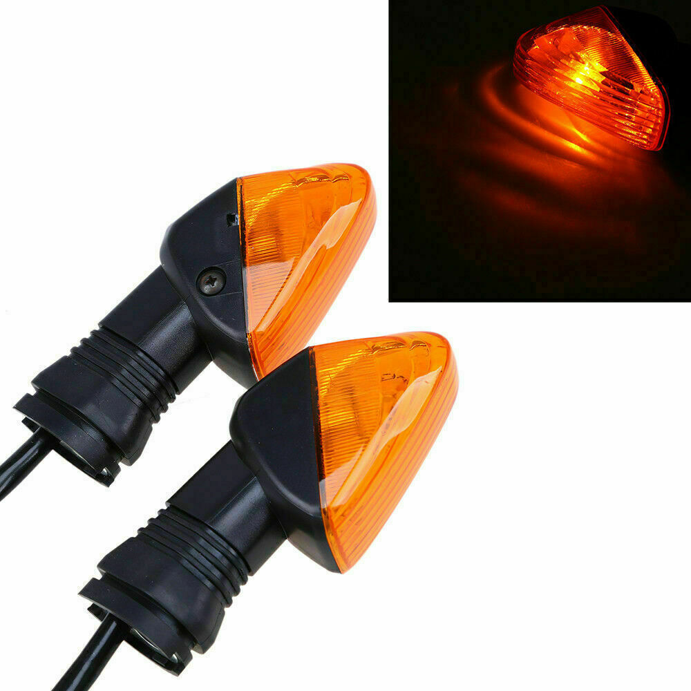 Pair Turn Signal Light Universal Blinker Fit For Kawasaki Ninja ZX636 05-08