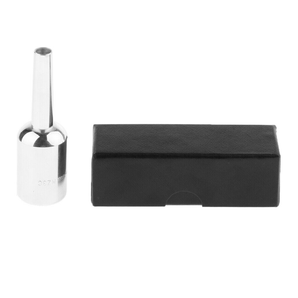 Brass Trumpet Mouthpiece,Sliver Booster Plated Trumpet Mouthpiece,86mm Length