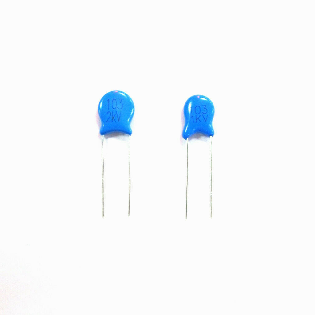 200Pcs Mini 1KV 47PF-10nF /2KV 33PF-10nF 103 High Voltage Disc Ceramic Capacitor