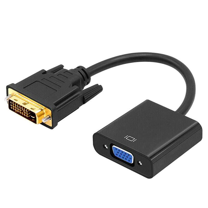 DVI D 24+1 25 Pin Male to VGA Female Adapter 1080P Video Active Cable ConveS FG
