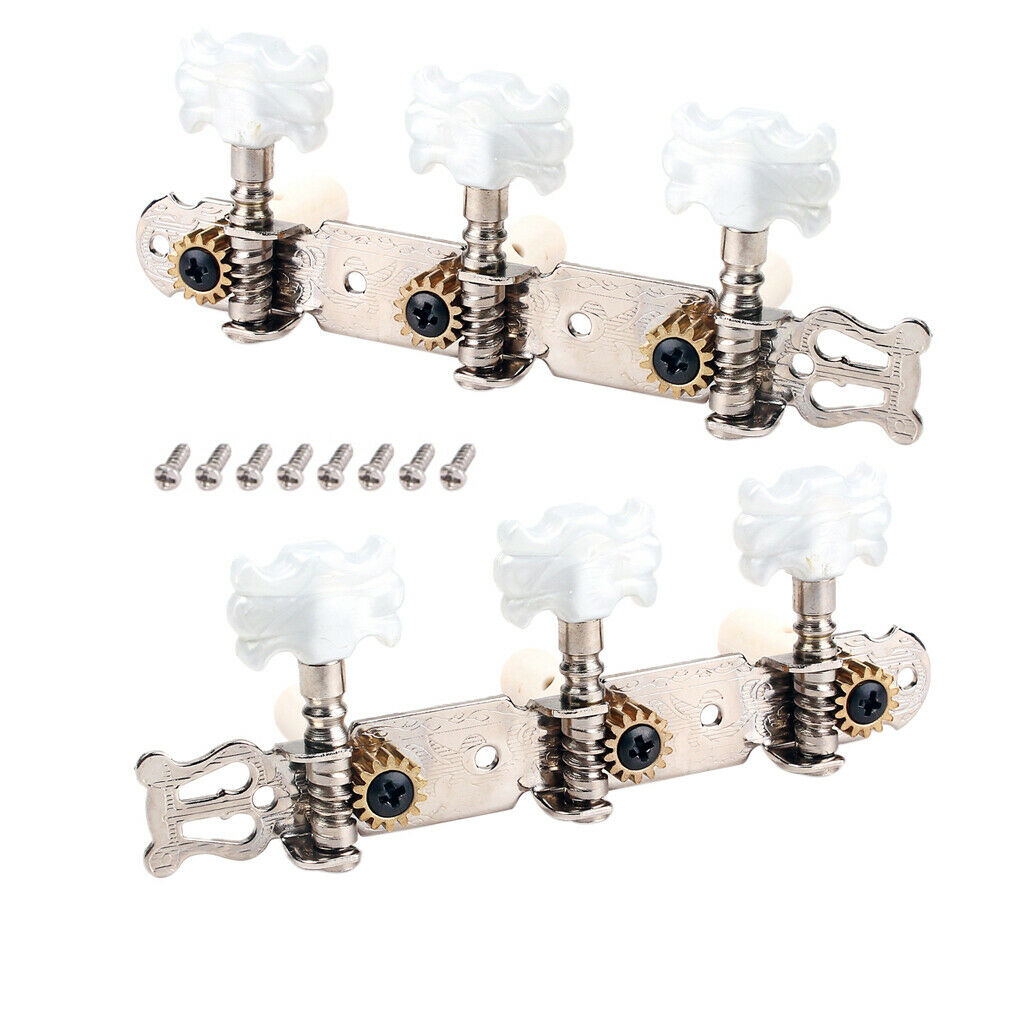 2pcs Classical Guitar Tuner Tuning Keys Pegs Machines Heads Guitar Parts
