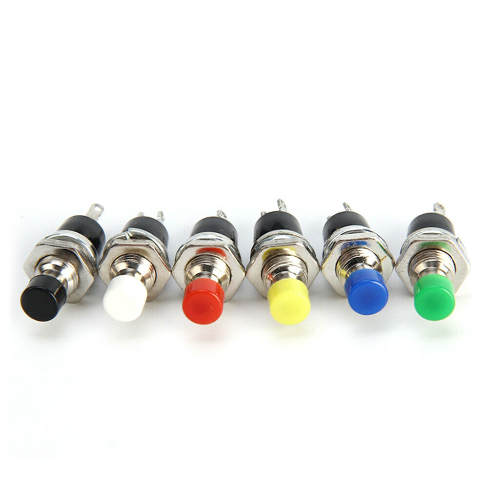 6Pcs PBS-110 7MM Normally Open Momentary Push Button Switch Push Micro Switch