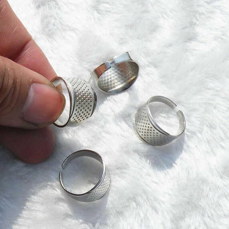 3x Metal Thimbles Traditional Adjustable Ring Tailor Sewing Quilting Home Supply