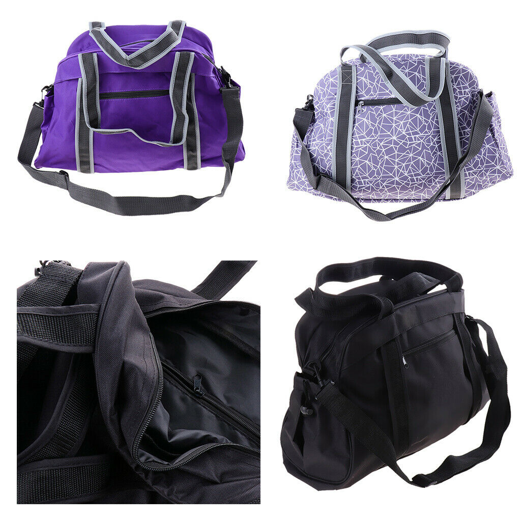 Yoga Mat Tote Duffel Bag Travel Clothes Organnizer Shoulder Bag Purple