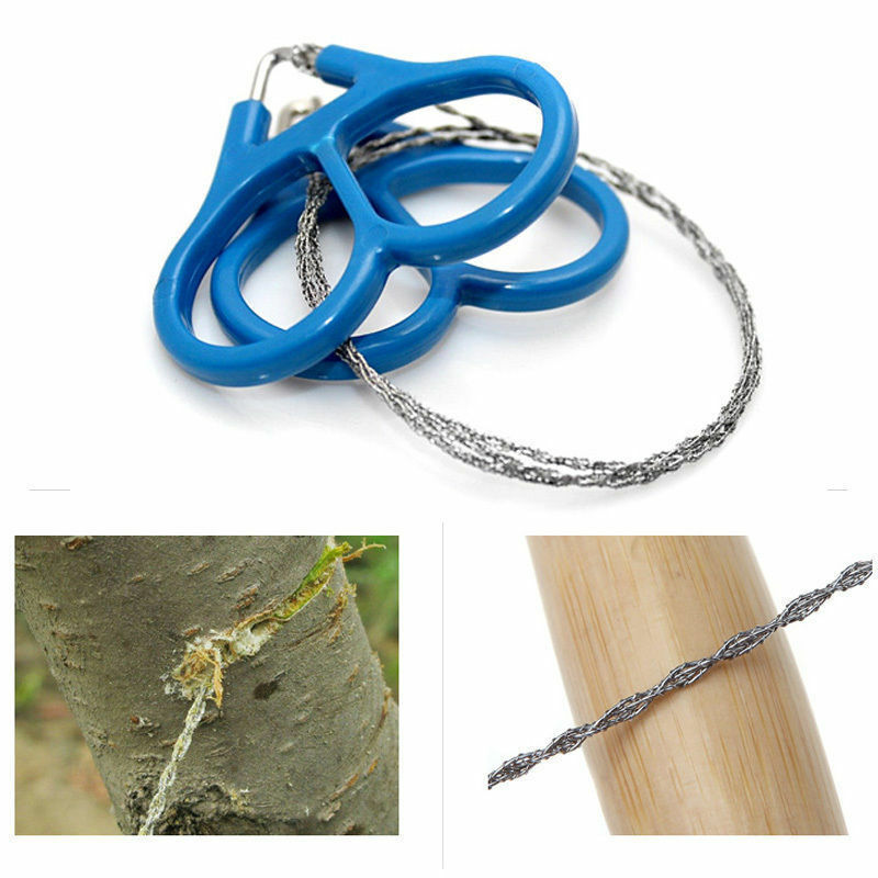 1 PCS Wire Saw Camping Stainless Steel Emergency Pocket Chain Saw Survival Gear