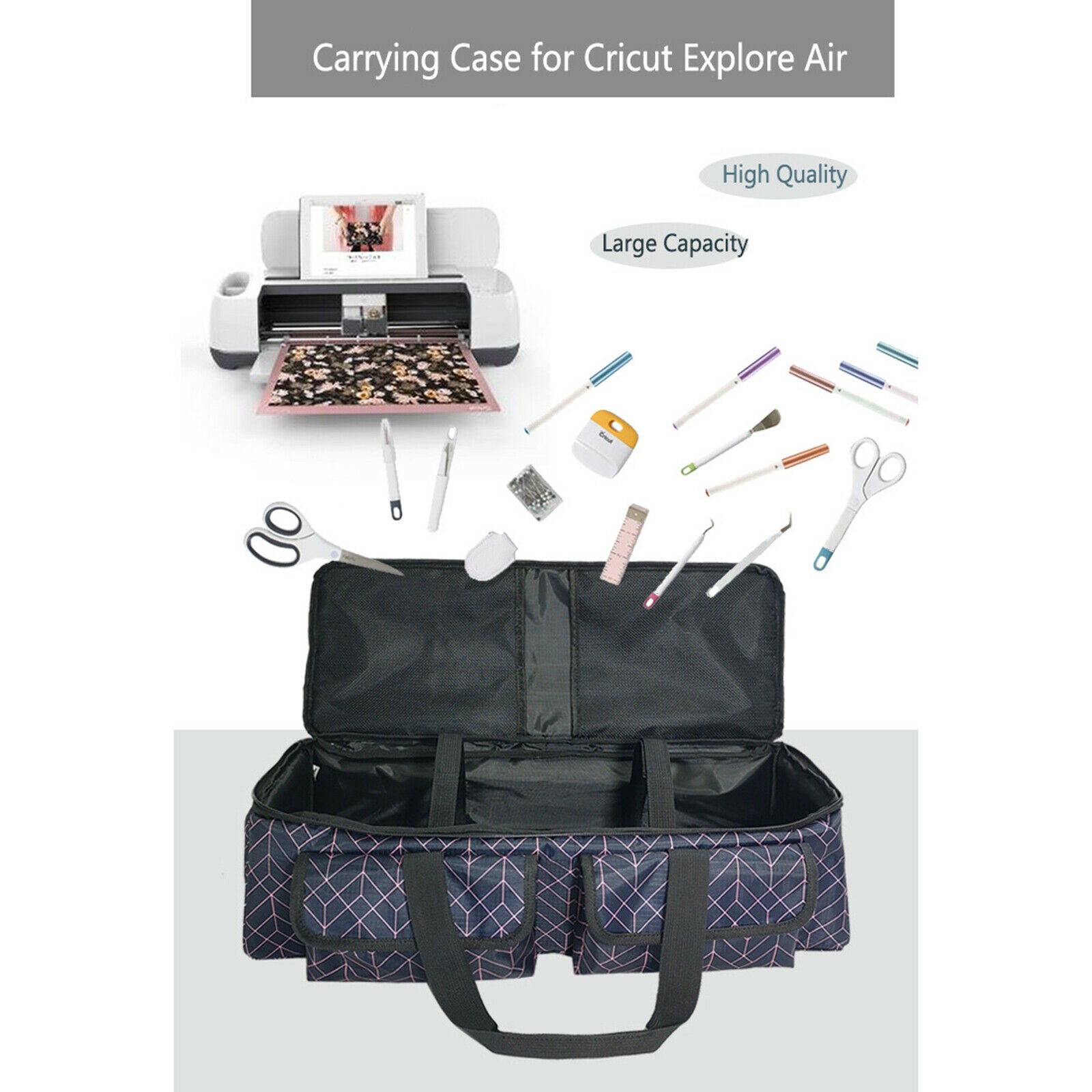 Portable Die-Cut Machine Device Carrying Case Handbag for Silhouette Cameo 4