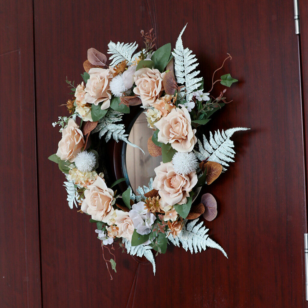 Large Flower Wreath Garland Festival Home Front Door Window Wall Decor