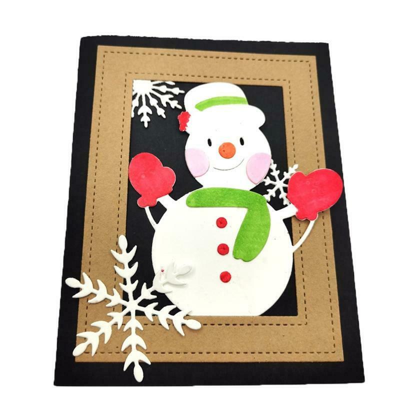 Christmas Cute Big Snowman Carbon Steel Cutting Dies DIY Scrapbooking Photo
