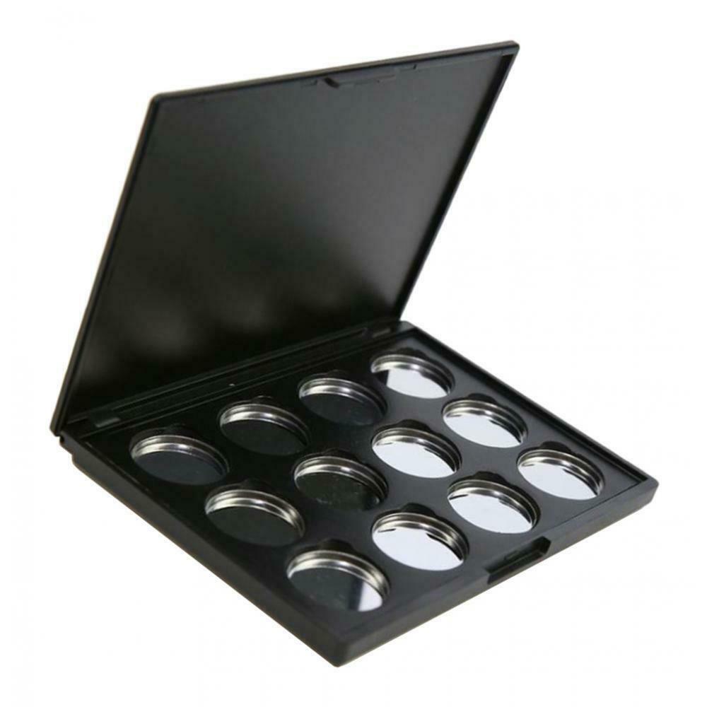 2 Pack 12 Spaces Empty Eyeshadow Palette Concealer Powder Holder Case Tray
