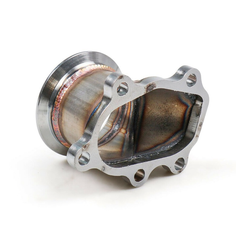 Stainless Steel Adapter For T25 T28 GT25 GT28 To63mm V-Band Flange Turbo Adaptor