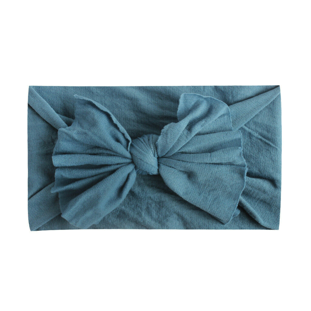 8PCS Toddler Baby Solid Headband Hair Band Bow Accessories Headwear for 0-2Years