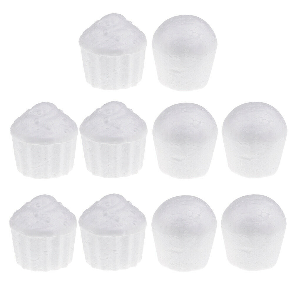 10Pcs Cake Shape Styrofoam Foam DIY Christmas