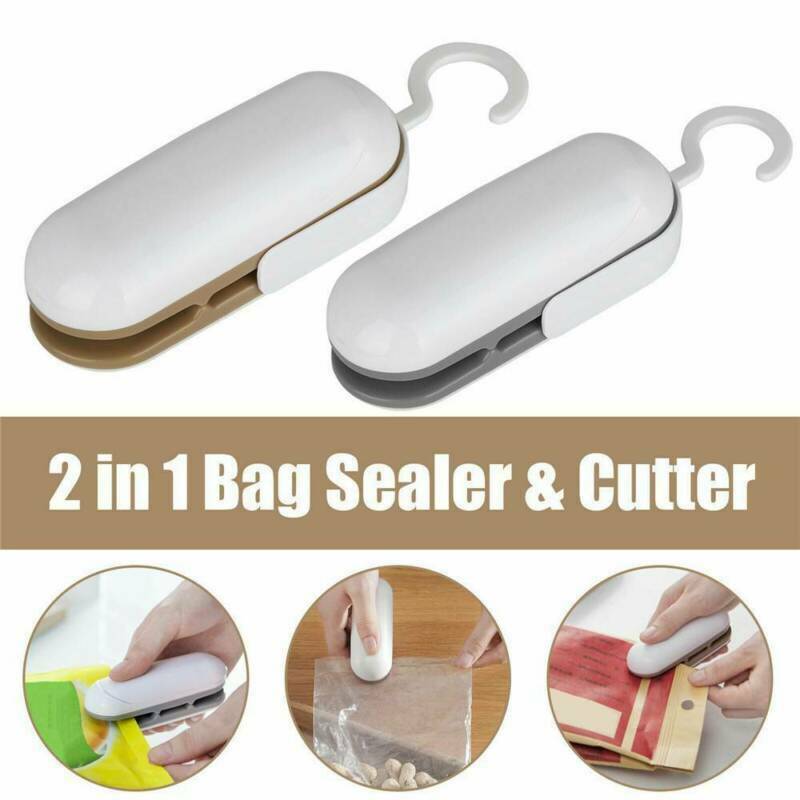 Useful Mini Heat Sealing Machine Household Plastic Bag ABS 2 In1-Cutter/Sealer