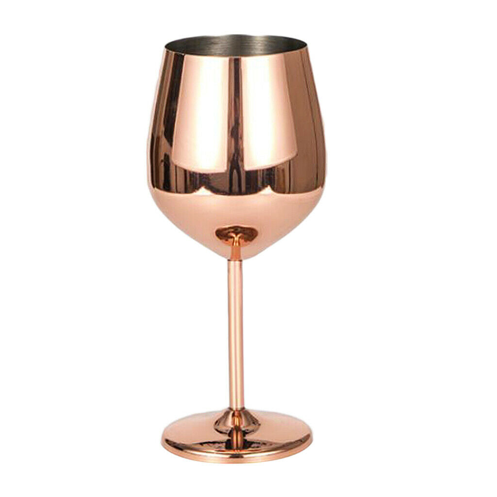 Stainless Steel Wine Glass Goblet White or Red Wine Drinking Glasses Cup 2pc