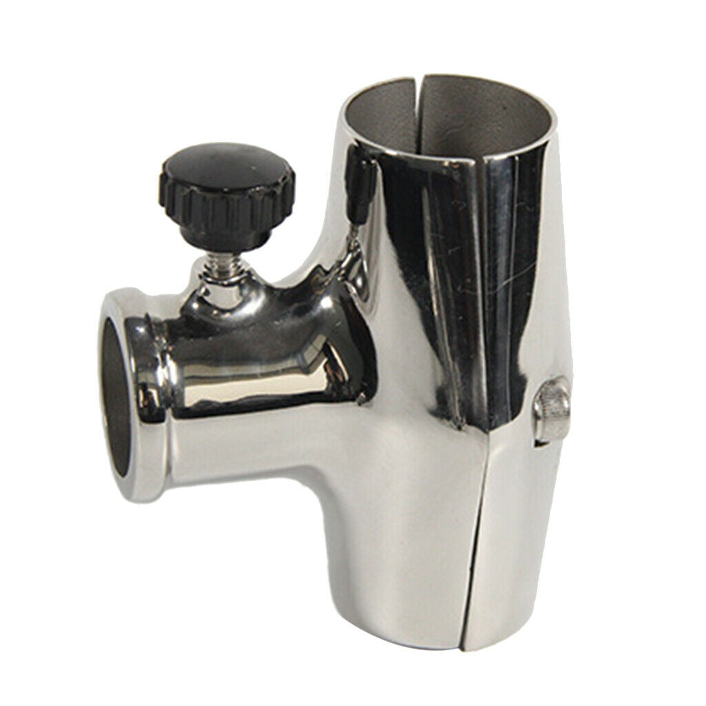Stainless Steel Boat Flag Pole Flagpole Holder Socket for 22-25mm Pipe