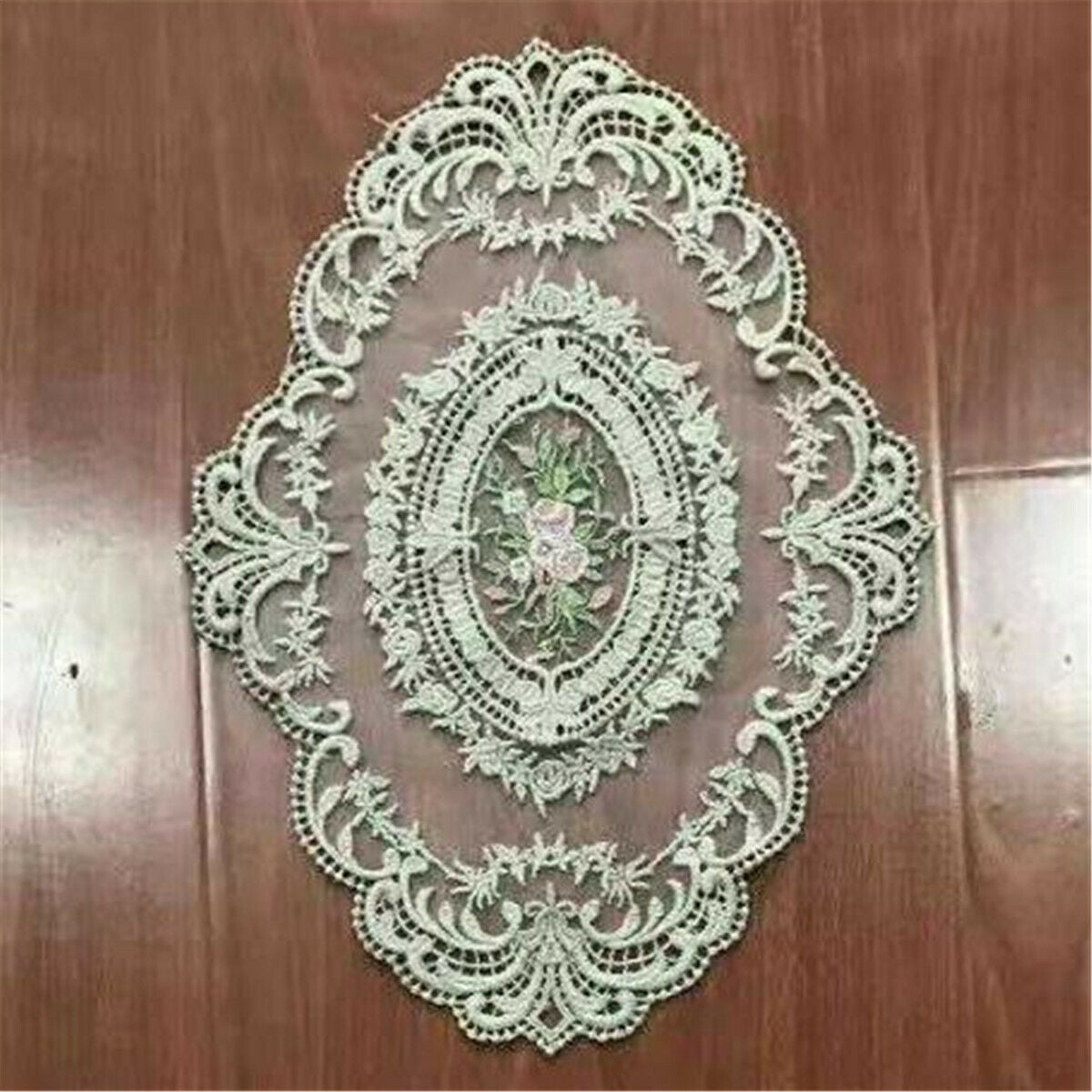 Floral DIY Motif Sofa Cushion Lace Applique Embroidery Trim Accessories