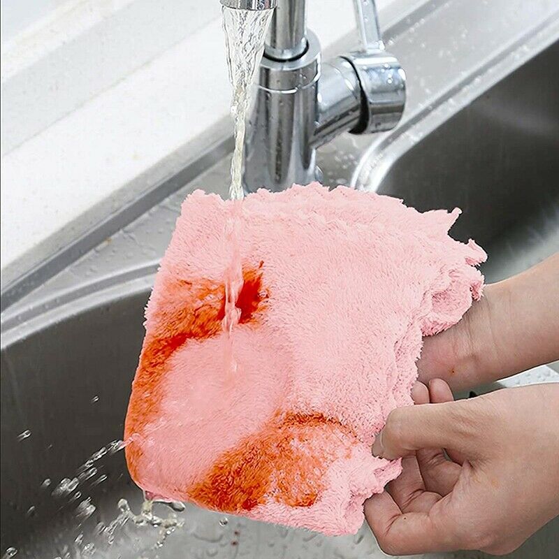 8 Pack Kitchen Dish Towels, Super Absorbent Fast Drying Kitchen Rags, Non StK9U7