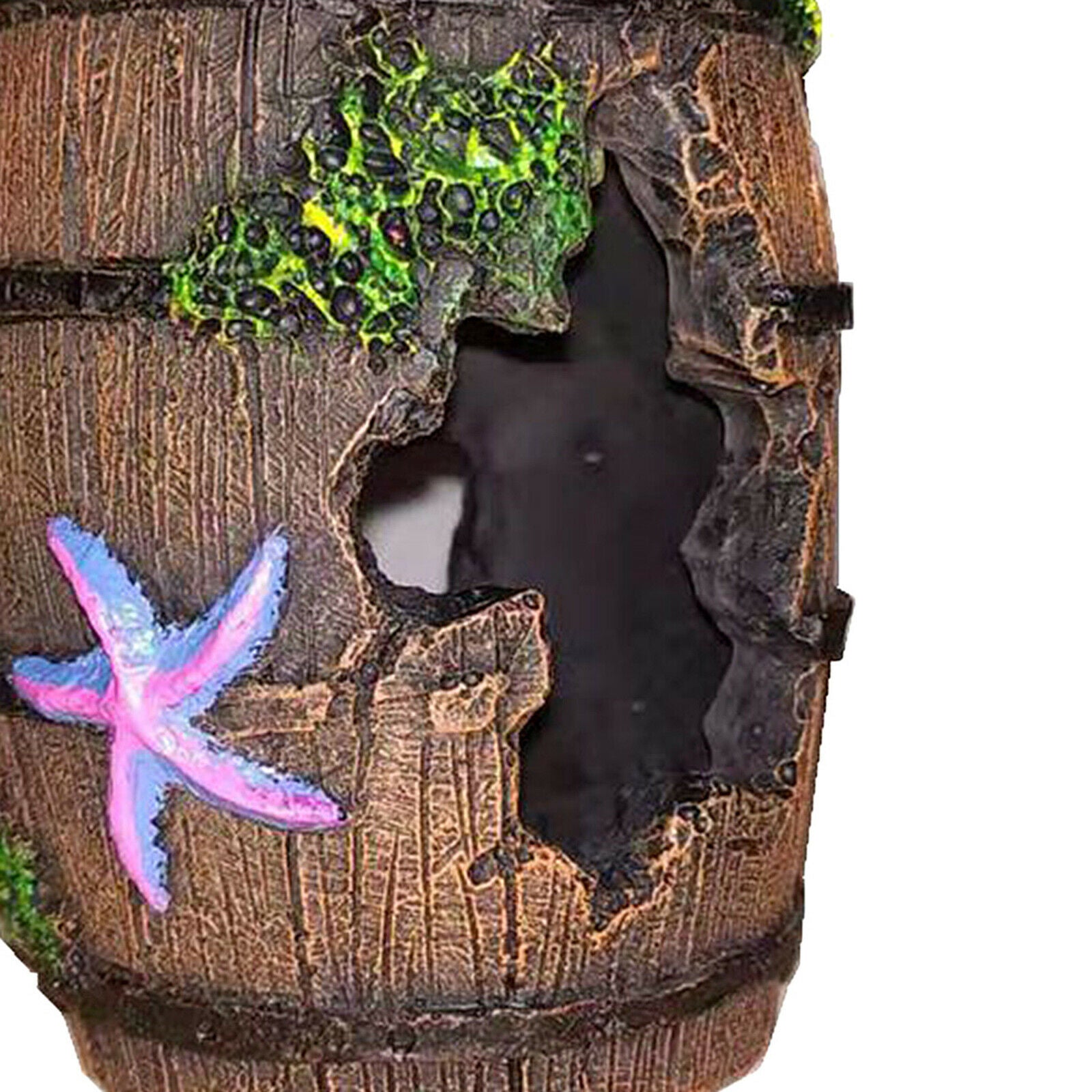 Broken Barrel Aquarium Decoration Fish Tank Cave Ornaments for Fish Shrimp