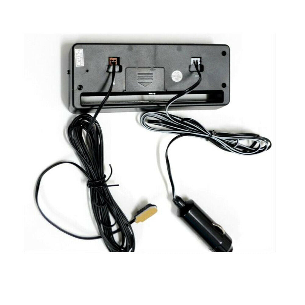 1x Digital LCD Car Clock Thermometer Temperature 04