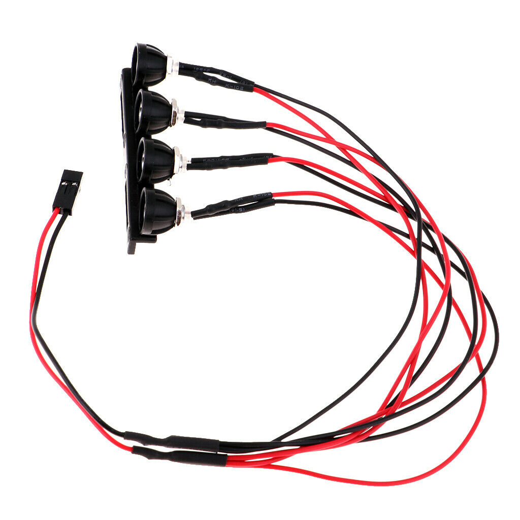 4LED Roof Lamp Light Bar Kit For WPL 1/16 RC Pickups