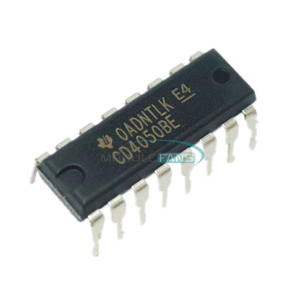 10Pcs CD4050BE CD4050 4050 Hex Buffers Converters CMOS to DTL TTL DIP-16