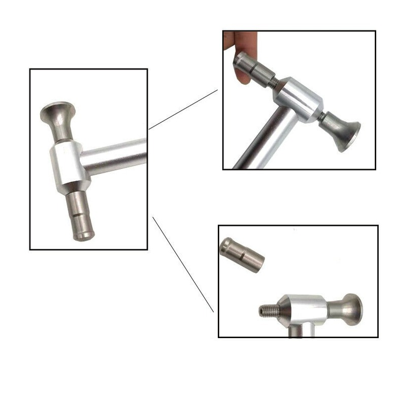 Stainless steel dent removal hammer, paintless dent removal tool