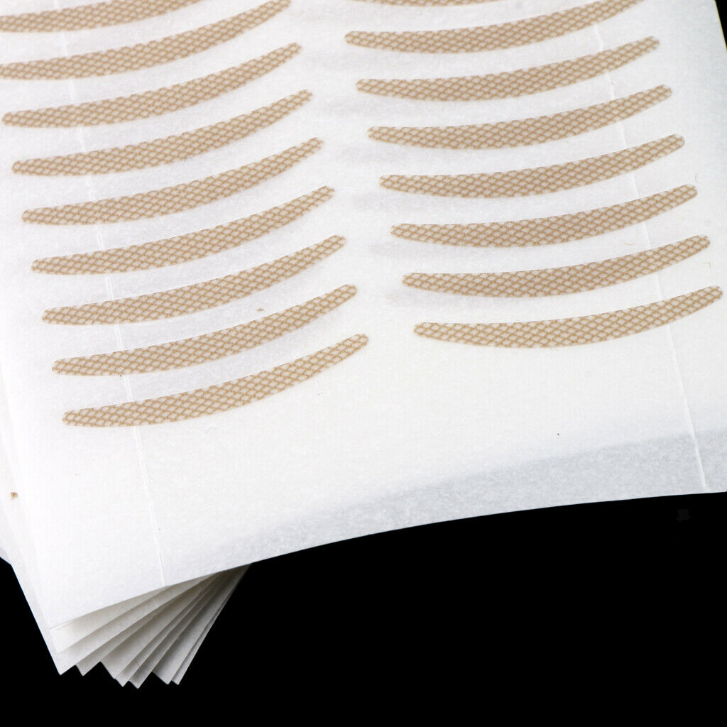 200Pcs Breathable Invisible Fiber Lace Double Eyelid Lift Strips Tape Adhesive