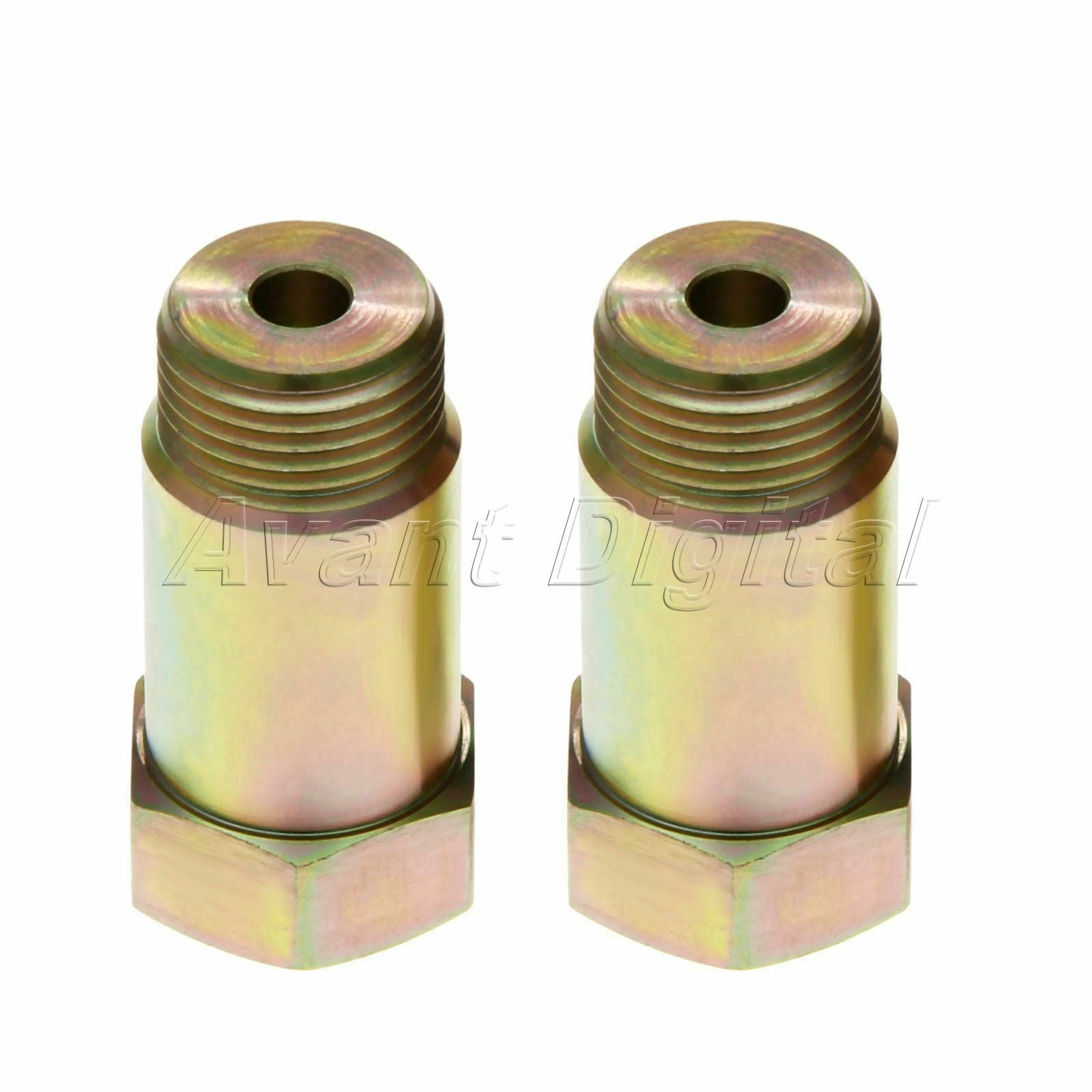 2Pcs O2 Oxygen Sensor Spacer Adapter Isolator CEL Fix Exhaust Extender M18 x 1.5