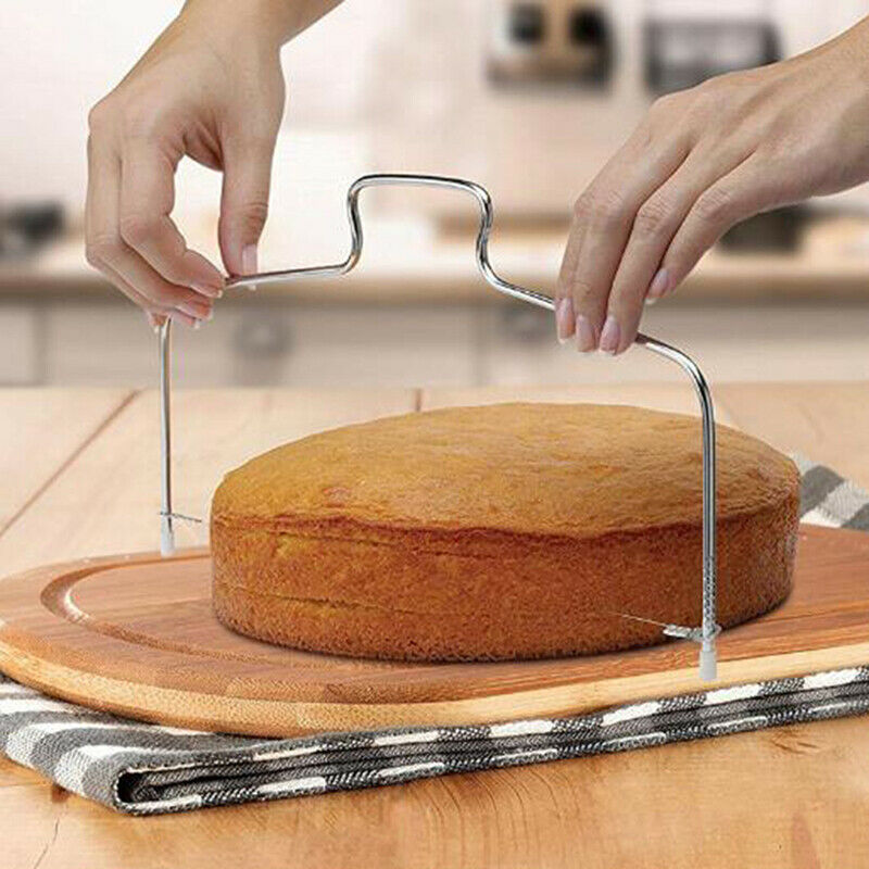 Single Line Adjustable Stainless Steel Cake Cut Slicer Decorator Baking T.l8