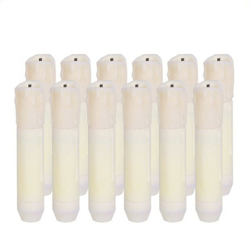Battery Long LED Taper Candle for Church Home Wedding Party Decoration 105mm