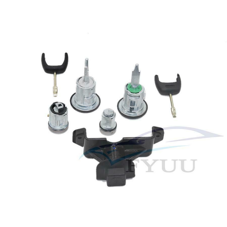 Complete Lock Set Bonnet+2 Horseshoe Door Keys 61A16D748AB For Ford Transit MK7