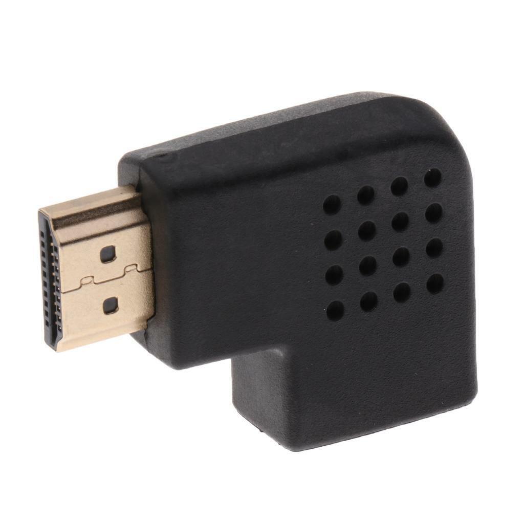 Left Angle Adapter Vertical Flat M/F Connector Low Profile Design