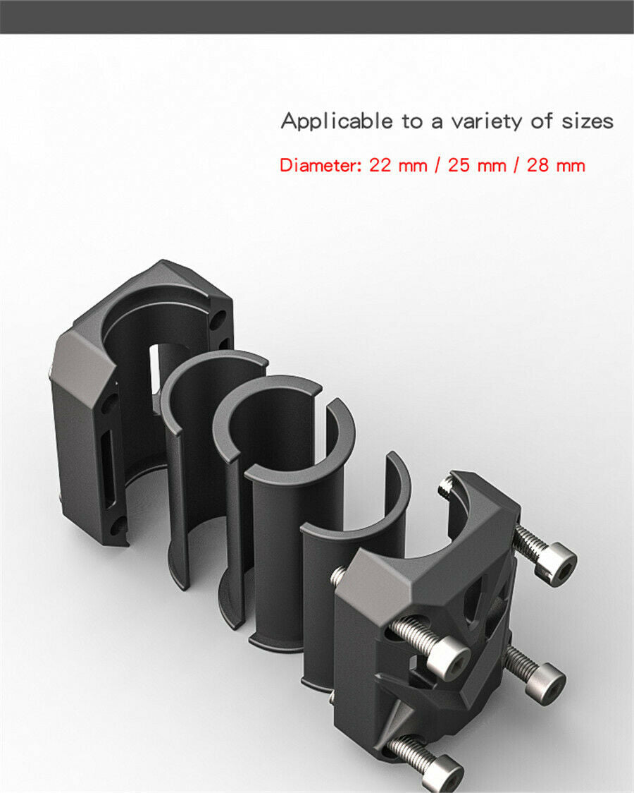 motorcycle Bumper Clamps rubber buffer protection modified accessories BLACK