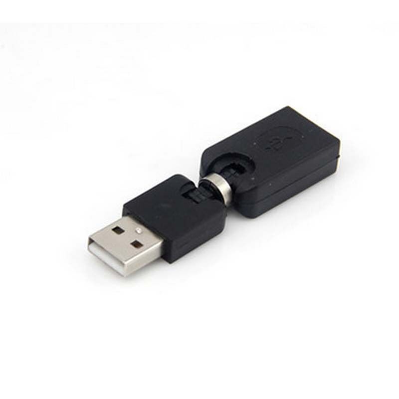 New USB 2.0 Male To USB Female 360 Degree Rotation Angle Extension Adapter Hot