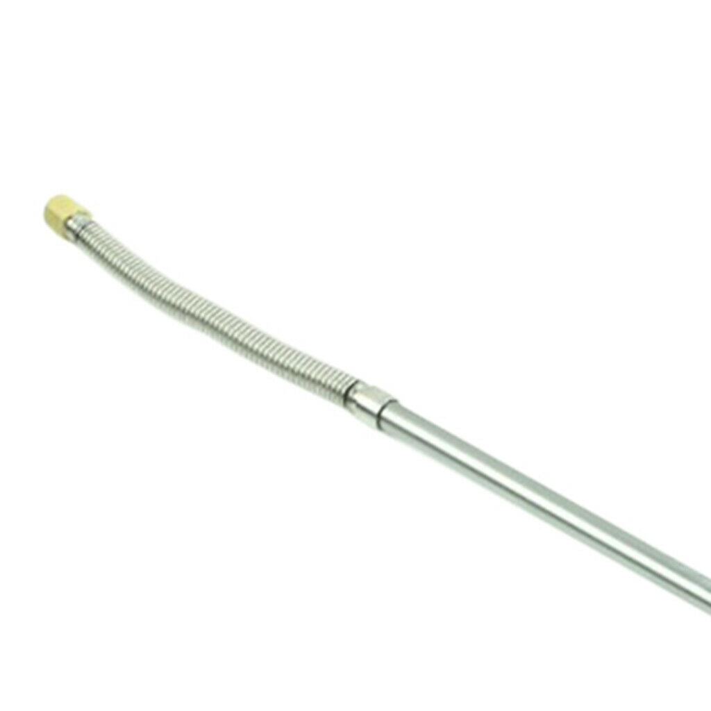High Pressure Garden Water Gun Aluminum Alloy Flexible Hose w/ 2 Nozzles
