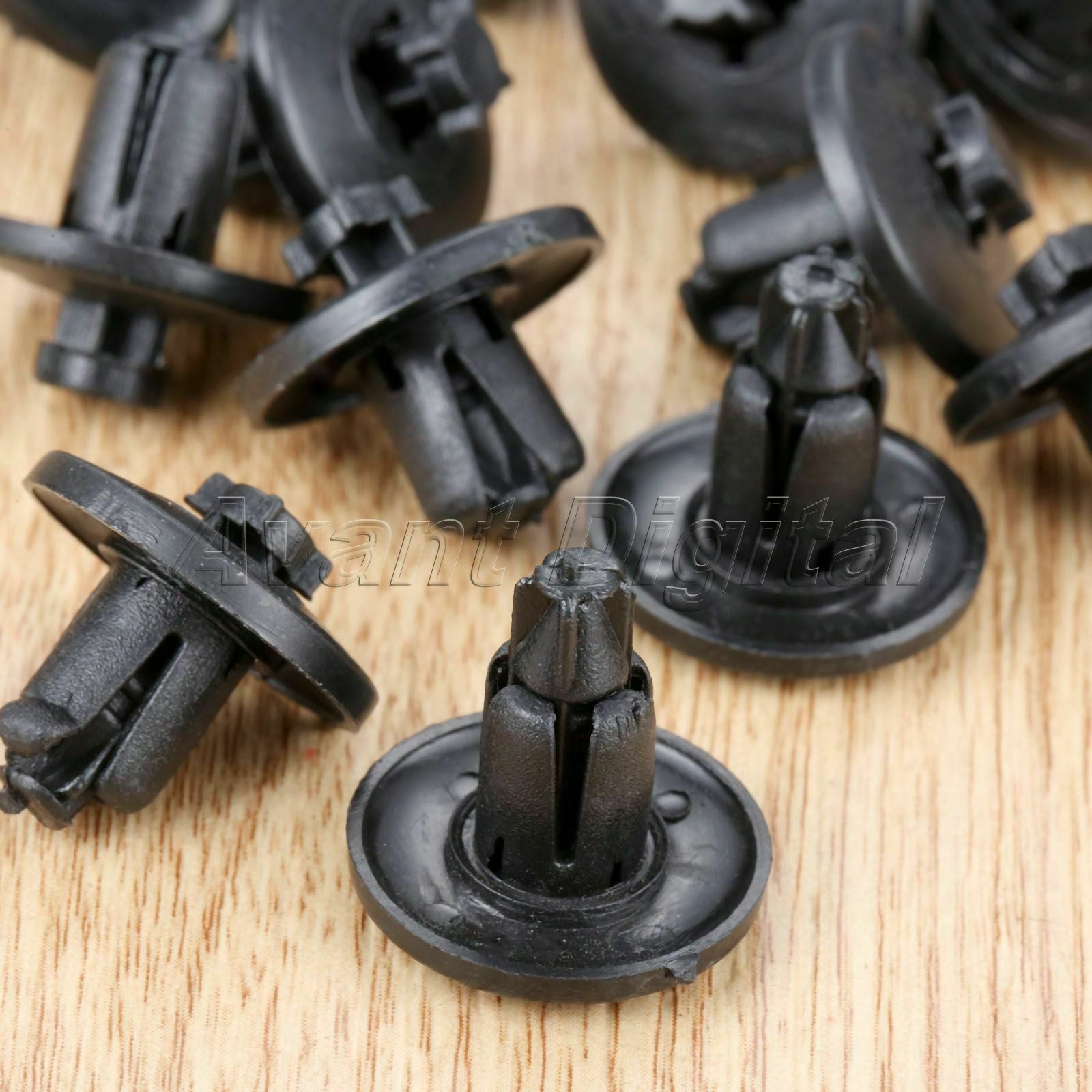 50Pcs Car Rivets 8mm Panel Triming Interior Fasteners Plastic Clips Wholesale