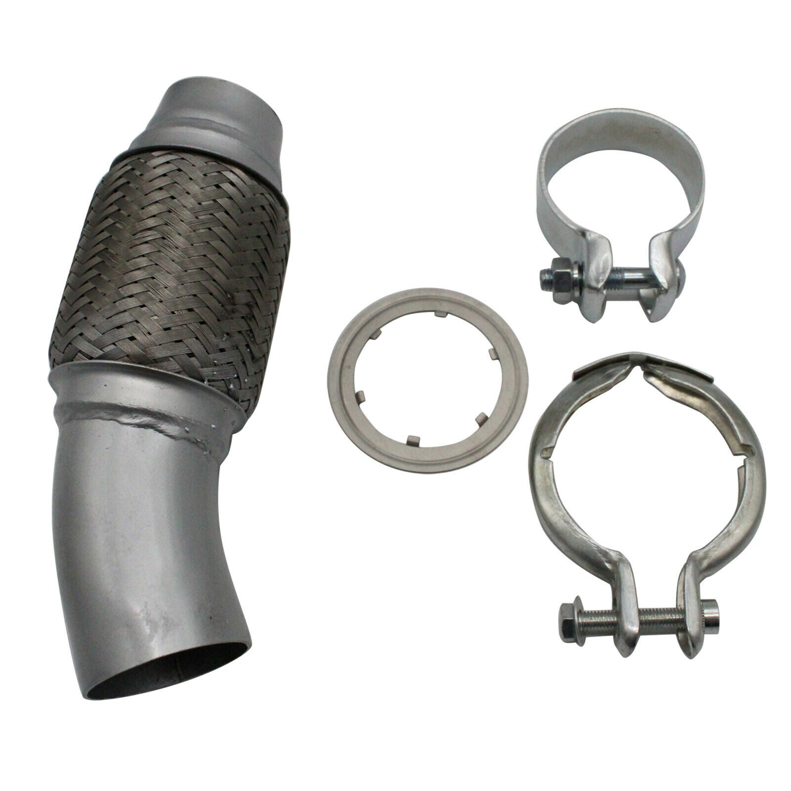 Exhaust Flex Pipe 9.4" OL Double Braided for BMW 1ER 3ER 5ER E60 / 1 X1 E84