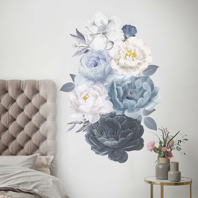 Watercolor Peony Flower Wall Stickers for Living room Bedroom Reading r Tt