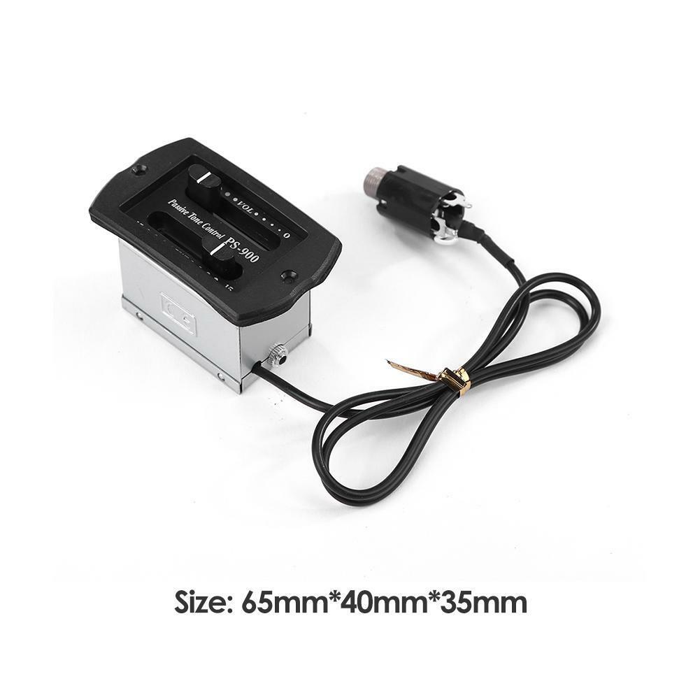 Guitar 2-Band EQ Equalizer Tuner System Pickup Preamp for Ukulele Acoustic HOT