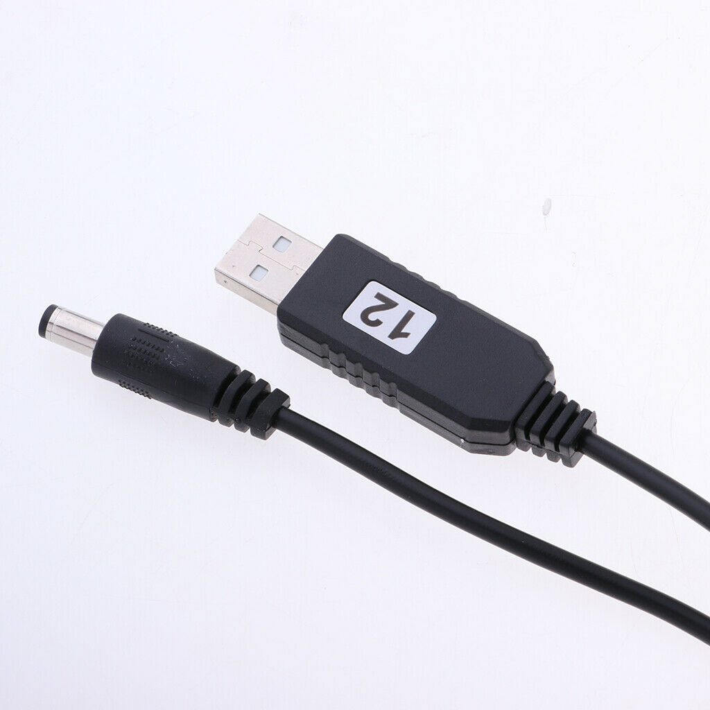 DC 5V to DC 12V USB Voltage Step Up Converter Cable with DC Jack 5.5x2.1mm