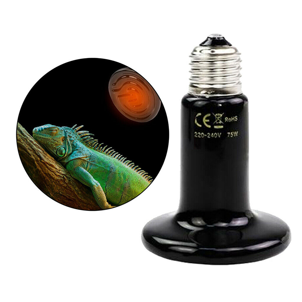 Reptile Lamp Reptile Heater 25W 75W 200W Far Infrared Heat Emitter 200W