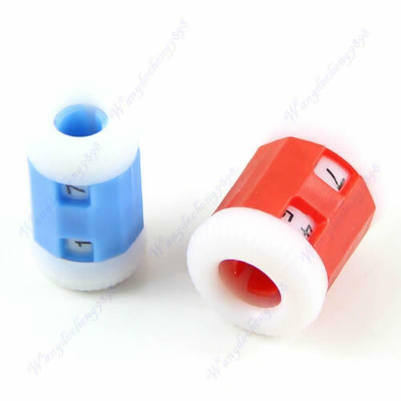 2pcs Plastic Pride Row Counter 2 Sizes Knit Knitting Needles New