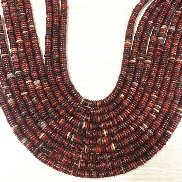 1 Strand 6x2mm Natural Rainbow Jasper Heishi Disc Round Spacer Beads 15.5" HH382