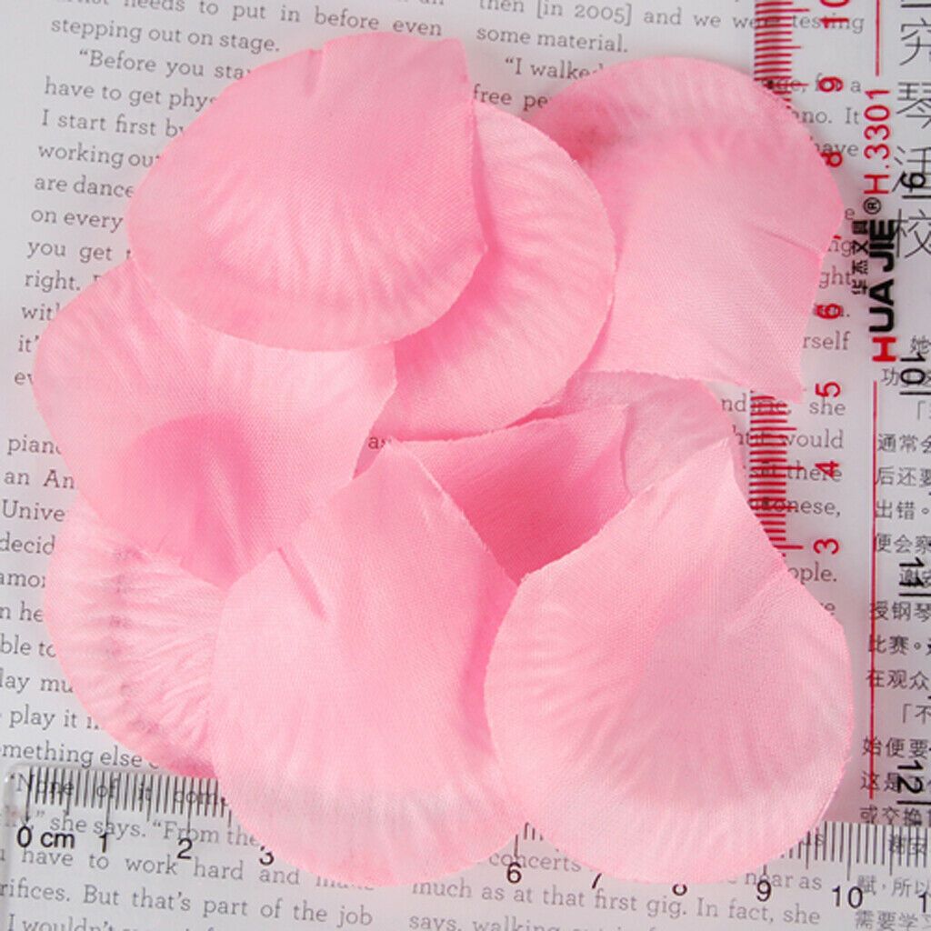 300pcs Silk Rose Petals Wedding Decoration Flowers - Pink