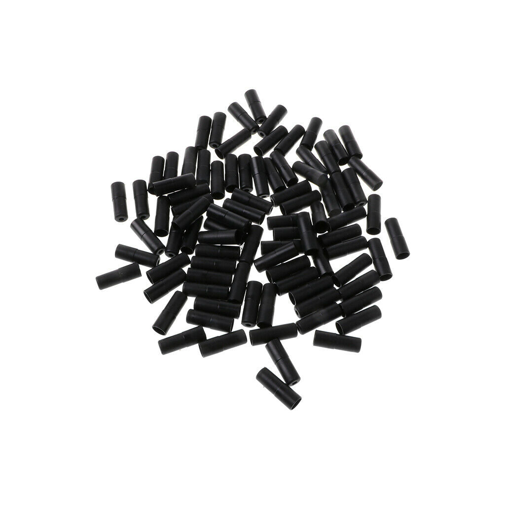100 lot Plastic Bicycle Brake Line End Caps Brake Housing End Caps Black