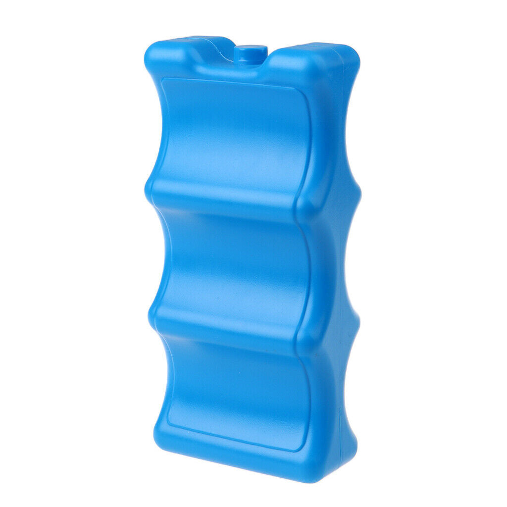 Portable  Lunch Freezer Ice Blocks Case Cool Pack Cooler Box Plastic Blue