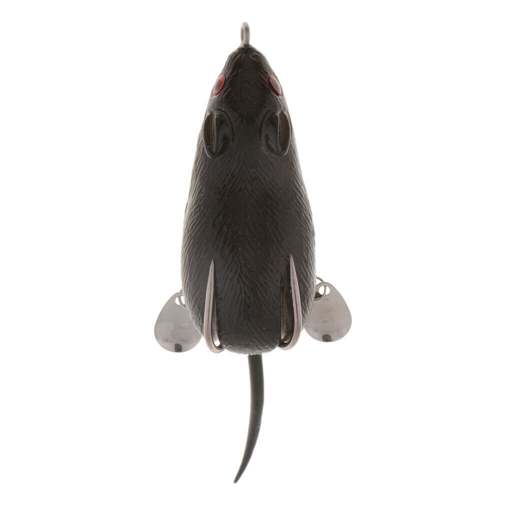 2X Mouse Fishing Lure Hollow Body Frog Topwater Baits For Bass Pike Snakehead